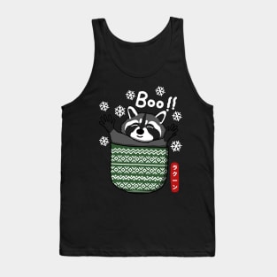 Funny Raccoon In Ugly Pocket Tank Top